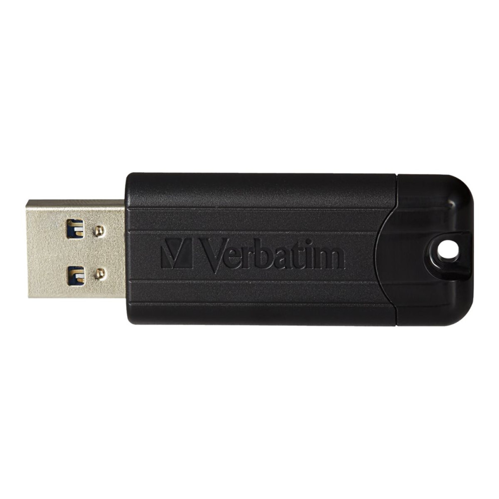 Produktbild för Verbatim PinStripe USB Drive - USB flash-enhet - 128 GB