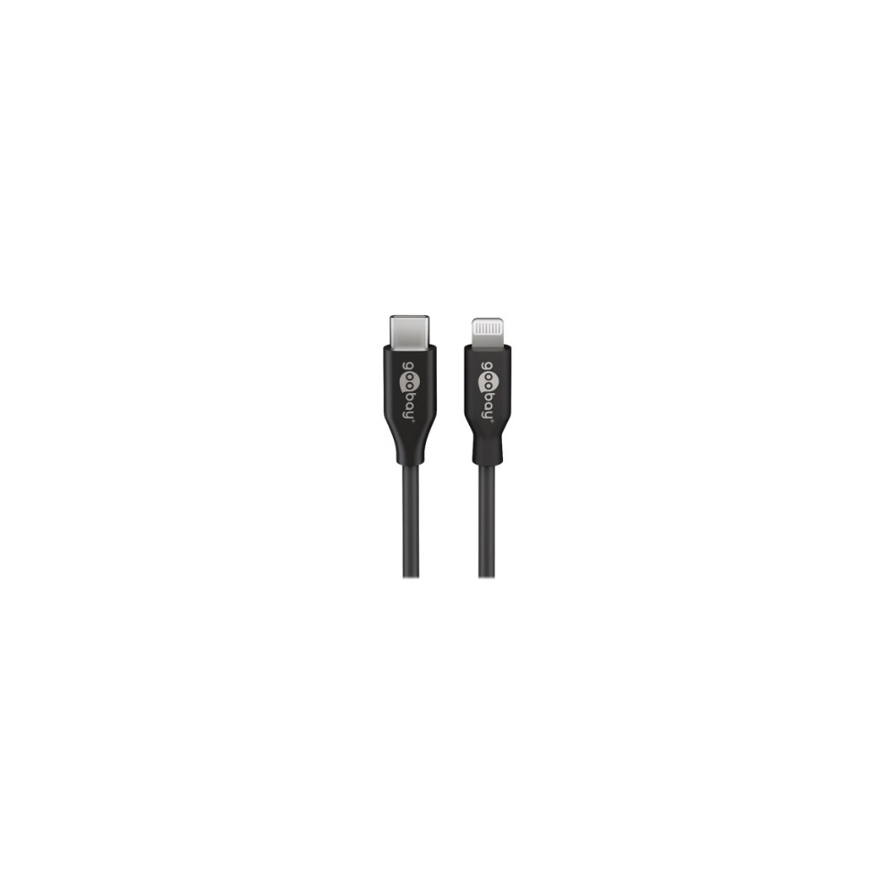 Produktbild för Goobay 39445, 1 m, Lightning, USB C, Hankontakt, Hankontakt,...