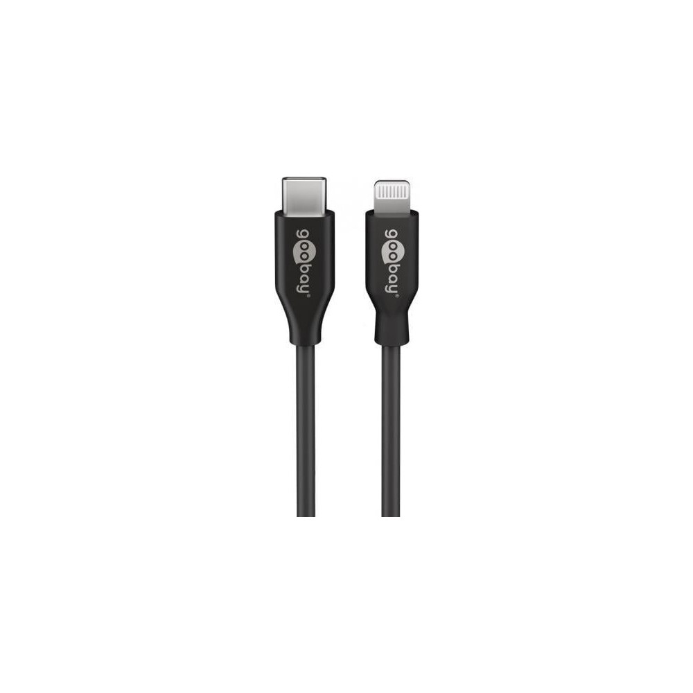 Produktbild för Goobay 39445, 1 m, Lightning, USB C, Hankontakt, Hankontakt,...