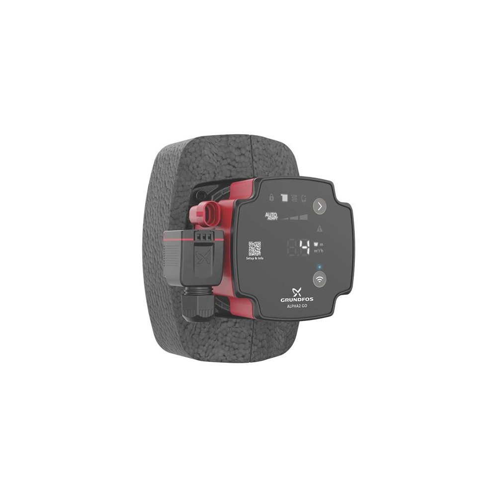 Produktbild för GRUNDFOS ALPHA2 GO cirkulationspump gjutjärn 1 1/2/130mm sva...