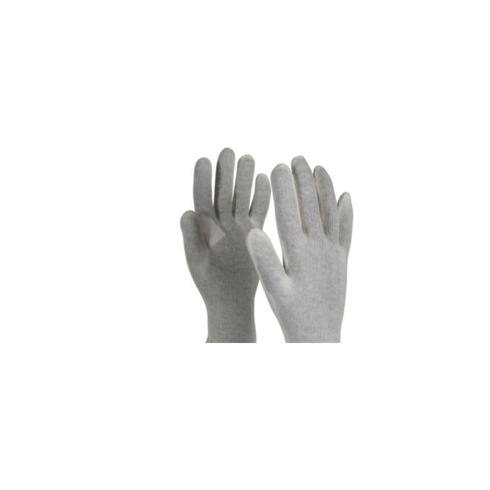 Produktbild för OX-ON strikhandske str. 10 Knitted Basic 13000 stickad bomul...