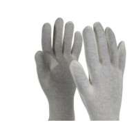 Produktbild för OX-ON strikhandske str. 10 Knitted Basic 13000 stickad bomul...