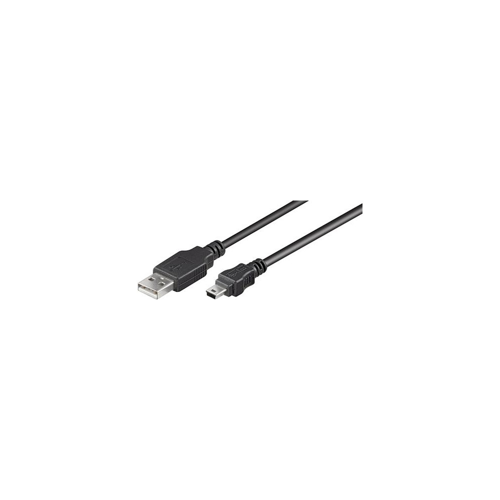 Produktbild för VIVOLINK USB-kabel USB-A till Mini USB B, 5-pol, svart, 1,8...