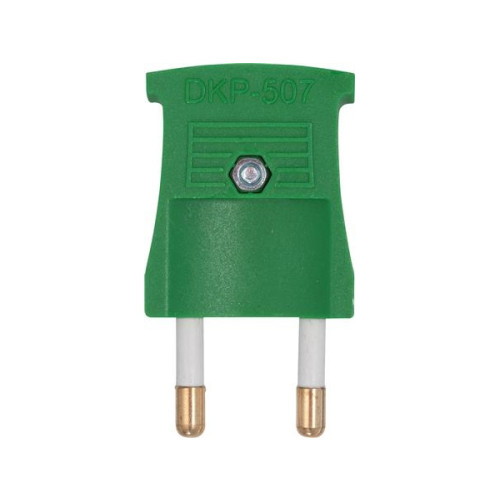 THORKILD LARSEN Platt plugg utan jord grön 16A 250V, för tråd Ø2,5-9 mm förs...