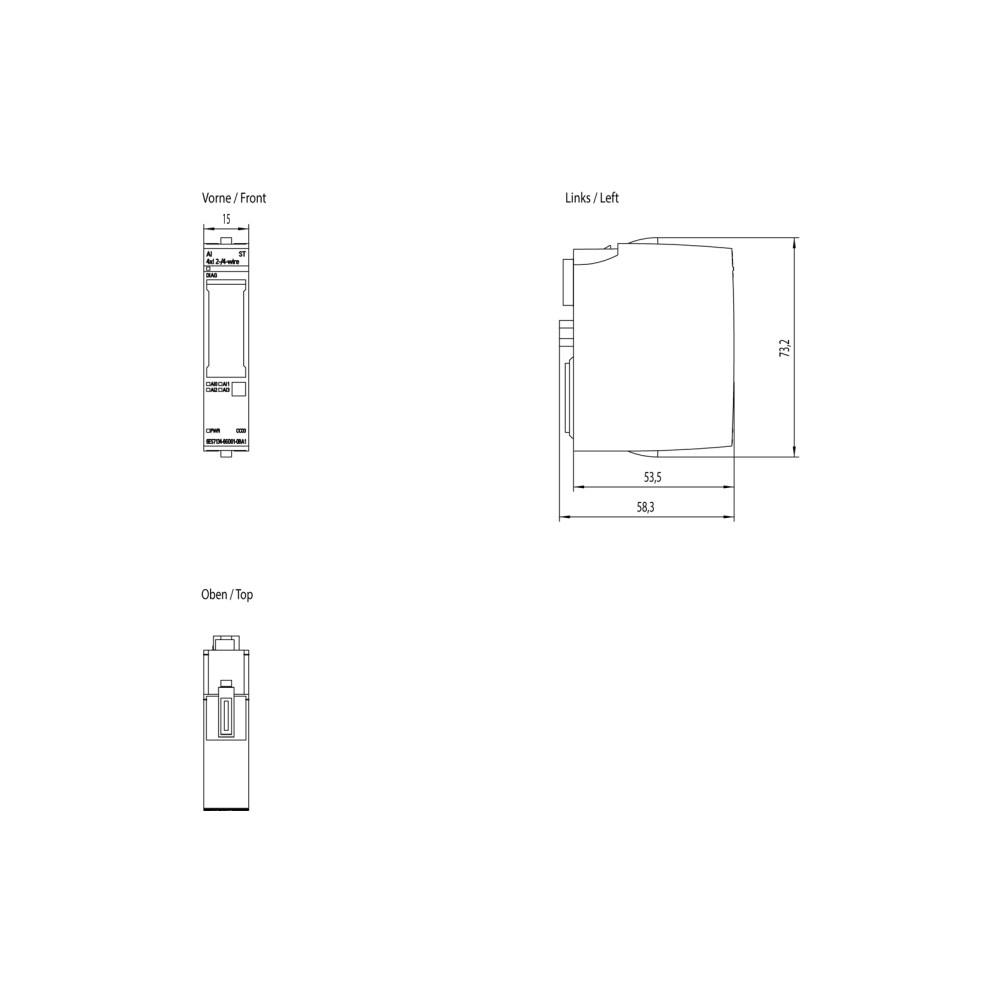 Produktbild för Siemens 6ES7134-6GD01-0BA1, Analog, Strömförsörjning av syst...