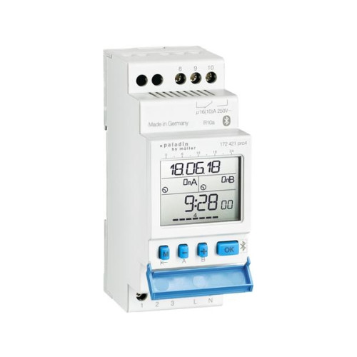 Solar Plus Digital veckourmodulbredd 35 mm, 2 kanaler 230V 50-60Hz Blue...
