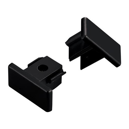 Nordtronic FYRKANTIG 1F 230V SLUTSTYCKE SVART - Spotlights