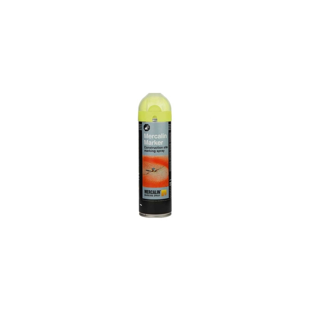 Produktbild för MERCALIN varumärke spray FLUO 500 ml. GUL