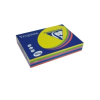 Produktbild för Färgat papper Trophée A4 160 g assort. intensiva färger 1713...