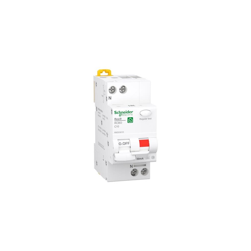 Produktbild för Resi9 XP RCBO/ kombinationsbrytare 1PN C-karaktär 10A 6kA 30...