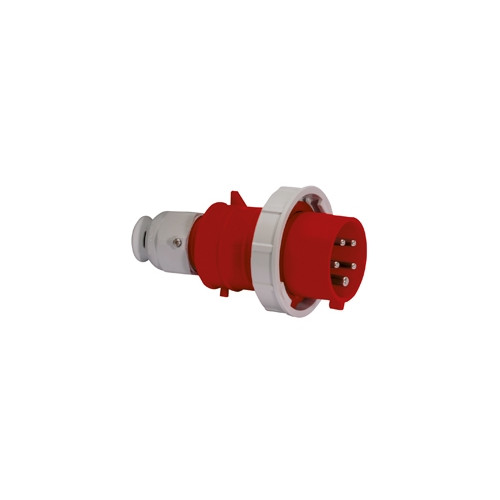 BALS BALS CEE stickpropp 16A 400V klockan H6 5-polig röd IP67, sk...