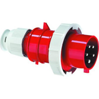 Produktbild för BALS CEE stickpropp 16A 400V klockan H6 5-polig röd IP67, sk...