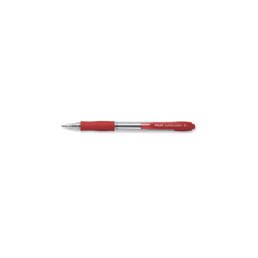 Produktbild för Kulpenna, Pilot Super Grip, påfyllningsbar, 0,7 mm, fin, röd...