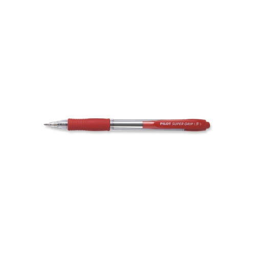 PILOT Kulpenna, Pilot Super Grip, påfyllningsbar, 0,7 mm, fin, röd...