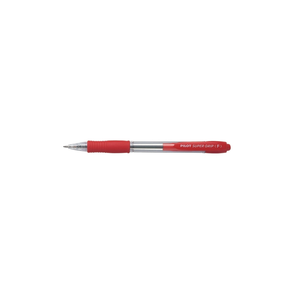 Produktbild för Kulpenna, Pilot Super Grip, påfyllningsbar, 0,7 mm, fin, röd...