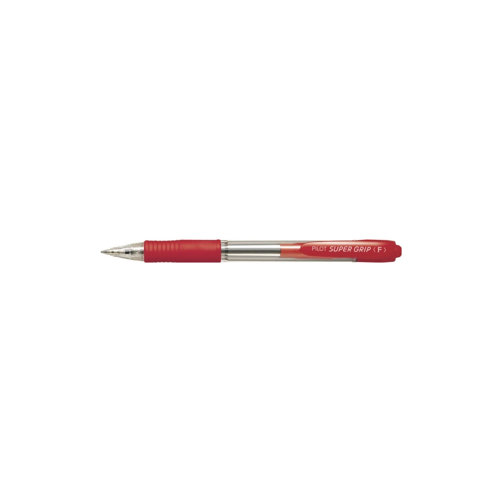 Produktbild för Kulpenna, Pilot Super Grip, påfyllningsbar, 0,7 mm, fin, röd...