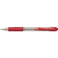 Produktbild för Kulpenna, Pilot Super Grip, påfyllningsbar, 0,7 mm, fin, röd...