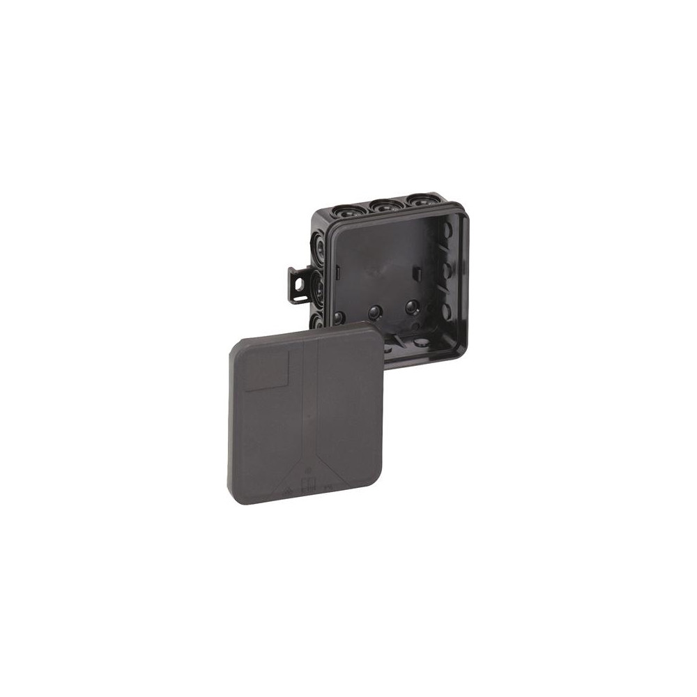 Produktbild för SPELSBERG förgreningbox I 12-L/sw 85x85x37 mm IP55 halogenfr...
