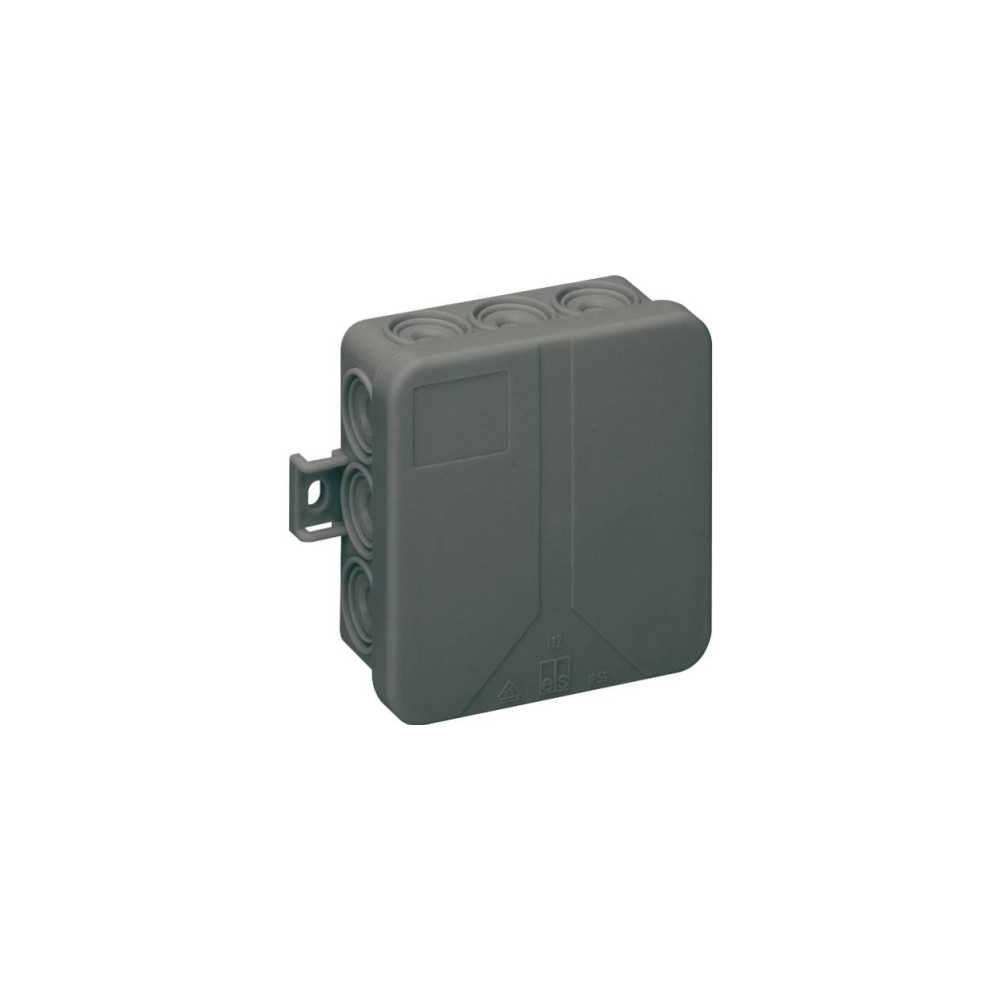 Produktbild för SPELSBERG förgreningbox I 12-L/sw 85x85x37 mm IP55 halogenfr...