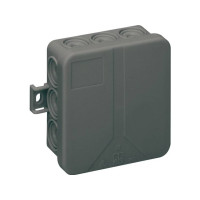 Produktbild för SPELSBERG förgreningbox I 12-L/sw 85x85x37 mm IP55 halogenfr...