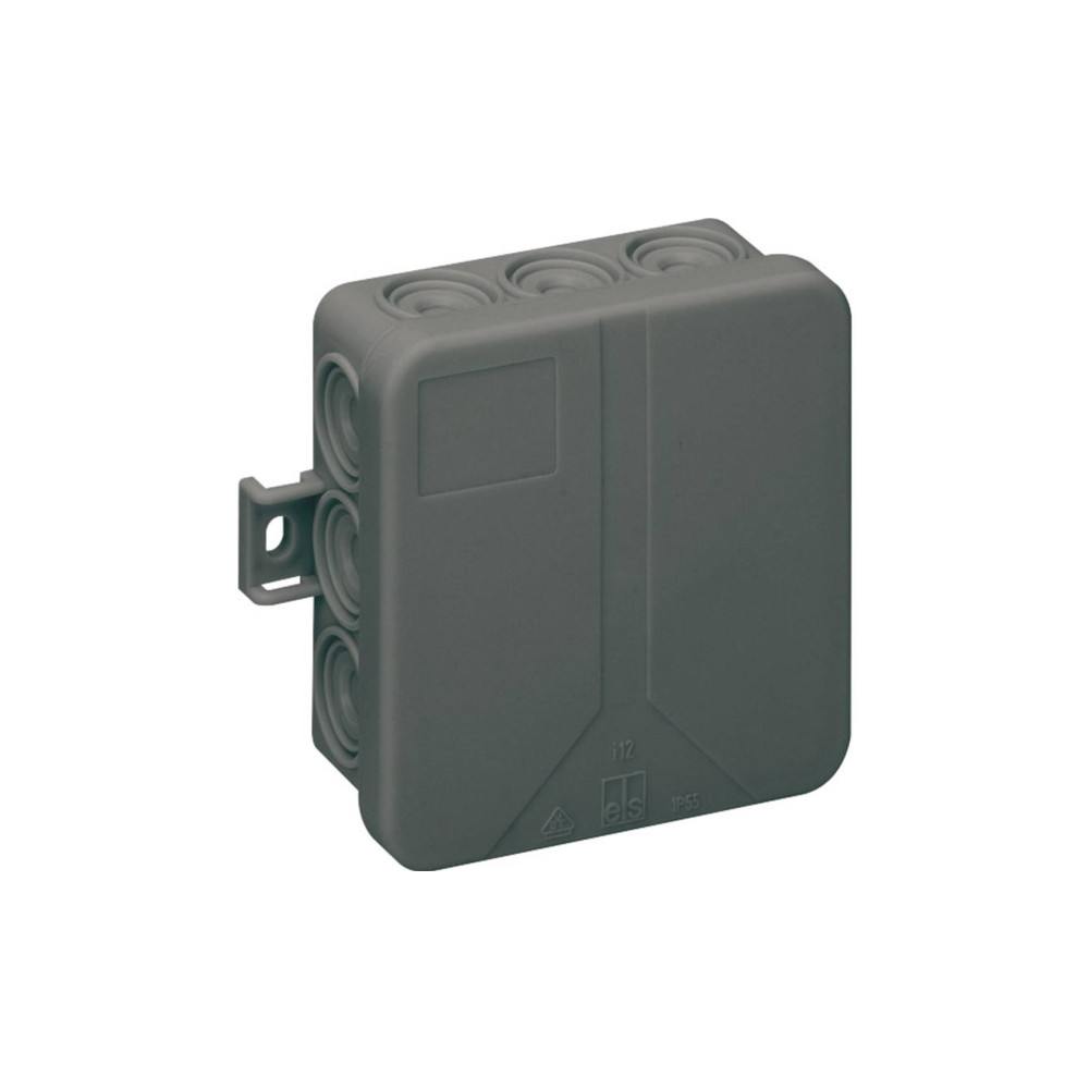 Produktbild för SPELSBERG förgreningbox I 12-L/sw 85x85x37 mm IP55 halogenfr...