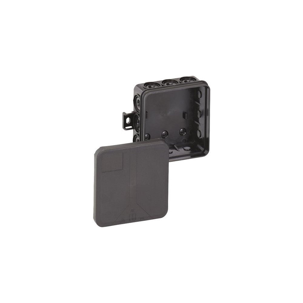 Produktbild för SPELSBERG förgreningbox I 12-L/sw 85x85x37 mm IP55 halogenfr...