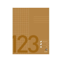 Produktbild för Anteckningsbok bantex, 17 x 21 cm, fyrkantig 10 x 10 mm, bru...