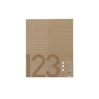 Produktbild för Anteckningsbok bantex, 17 x 21 cm, fyrkantig 10 x 10 mm, bru...