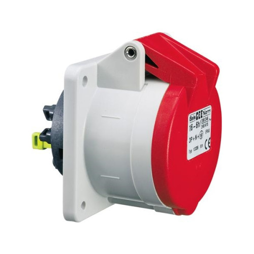 BALS BALS CEE stickkontakt uttag inbyggnad H6 400V 16A 5-pol röd...