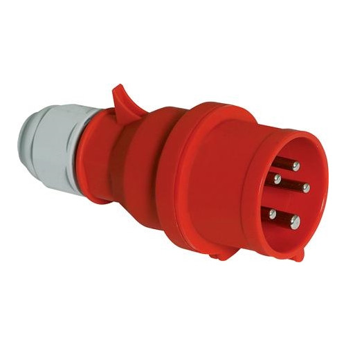 BALS BALS CEE stickpropp 32A 400V H6 5-pol röd, IP44, skruvfri Qu...