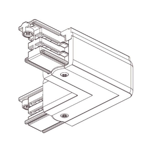 Solar Plus Global pro L-stycke 230V, 3-fas, vänster, vit - Spotlights
