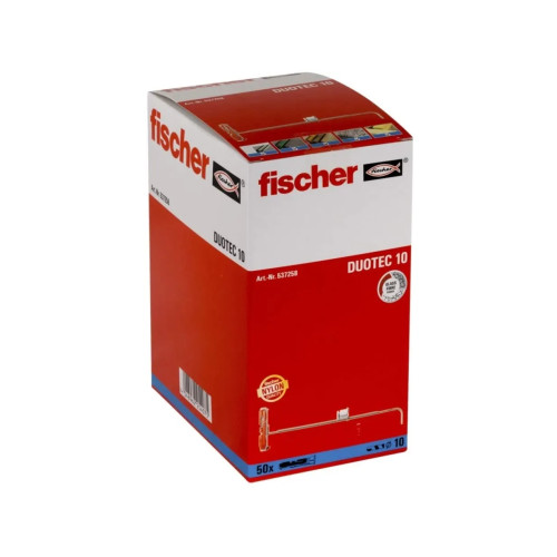Fischer Fischer 537258, Kit med skruv och väggplugg, Gipsskiva, Gips...