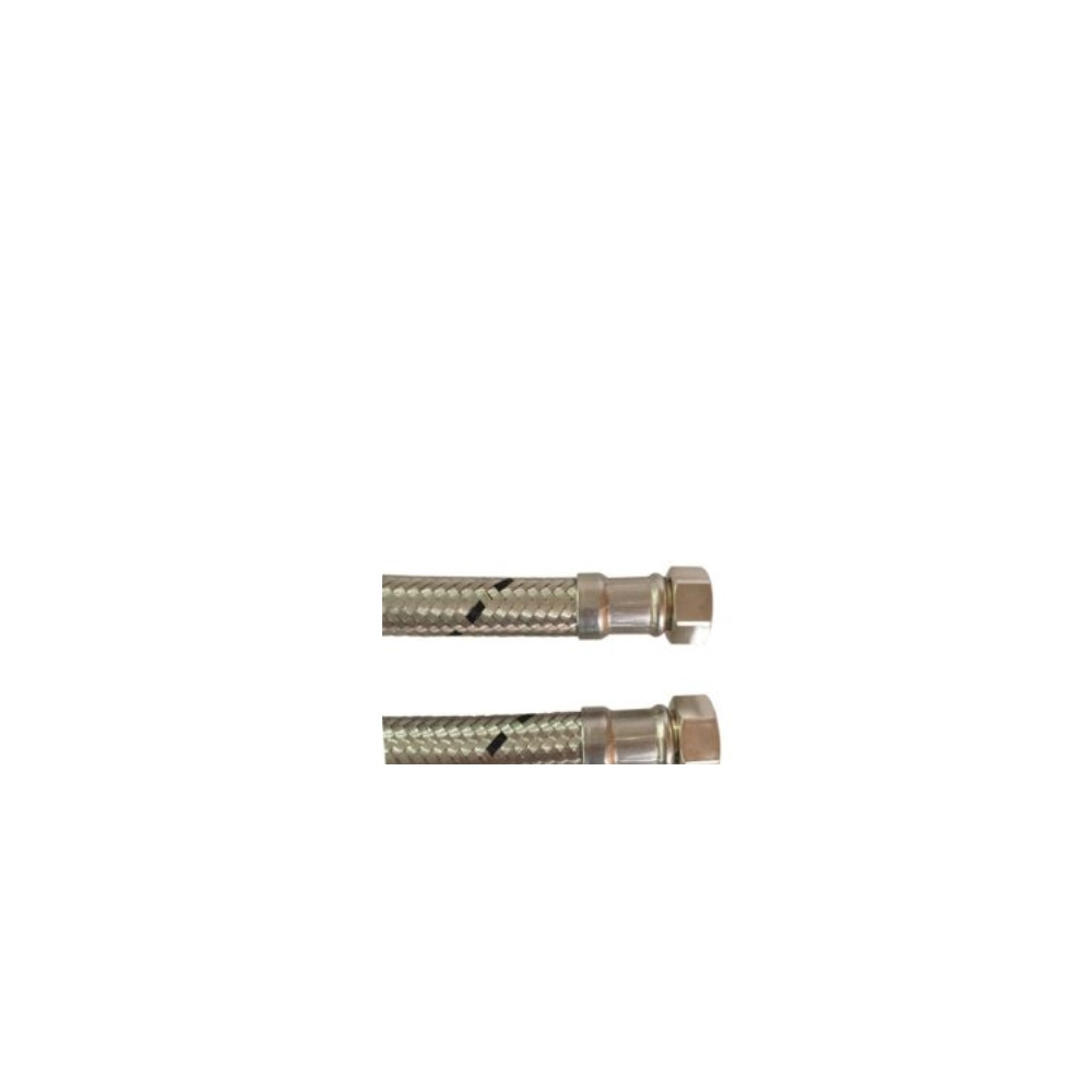 Produktbild för Silikonslang 1" invändig x 1" invändig 500 mm m/ fiberpackni...