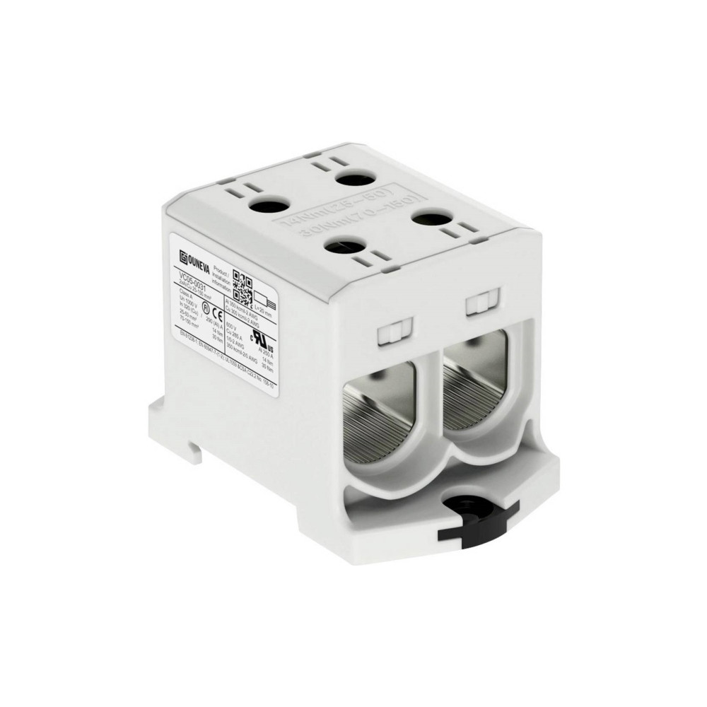 Produktbild för OTL-isolerad universalklämma aluminium/koppar 2*(25-150) mm2...