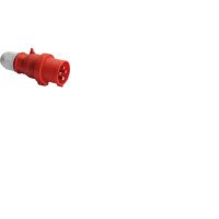 Produktbild för BALS CEE stickpropp 16A 400V kl. H6 4-polig röd, IP44, skruv...