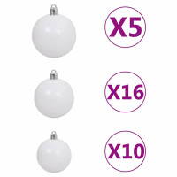 Produktbild för Smal julgran Grön 180 cm PVC och solid furu
