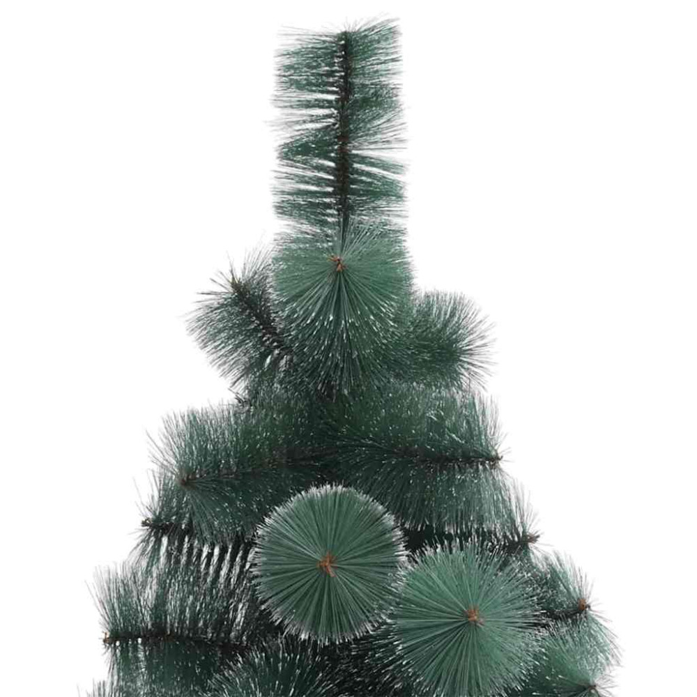 Produktbild för Konstgjord förbelyst julgran med kulset Grön 120 cm PET