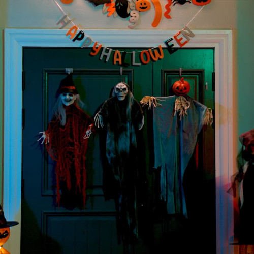 vidaXL Halloween Hängande Spöke 3 pcs Flerfärgsdesign 61 x 97 cm