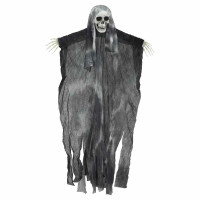 Produktbild för Halloween Hängande Spöke 3 pcs Svart 66 x 110 cm Polyester