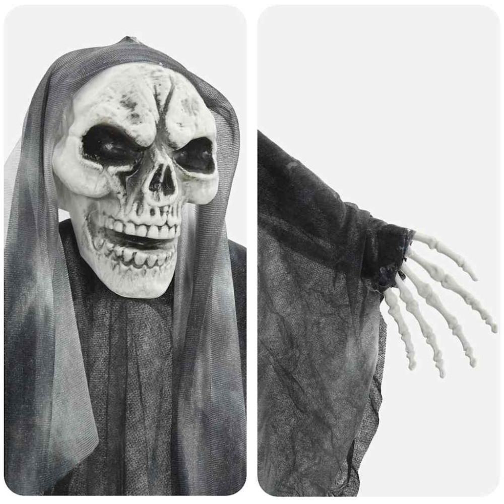 Produktbild för Halloween Hängande Spöke 3 pcs Svart 66 x 110 cm Polyester