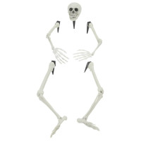 Produktbild för Halloween Skelett med Markspikar Vit 45,5 x 13 cm Polypropylen