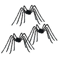Produktbild för Halloween Spindel Dekoration 3 pcs Svart 200 cm