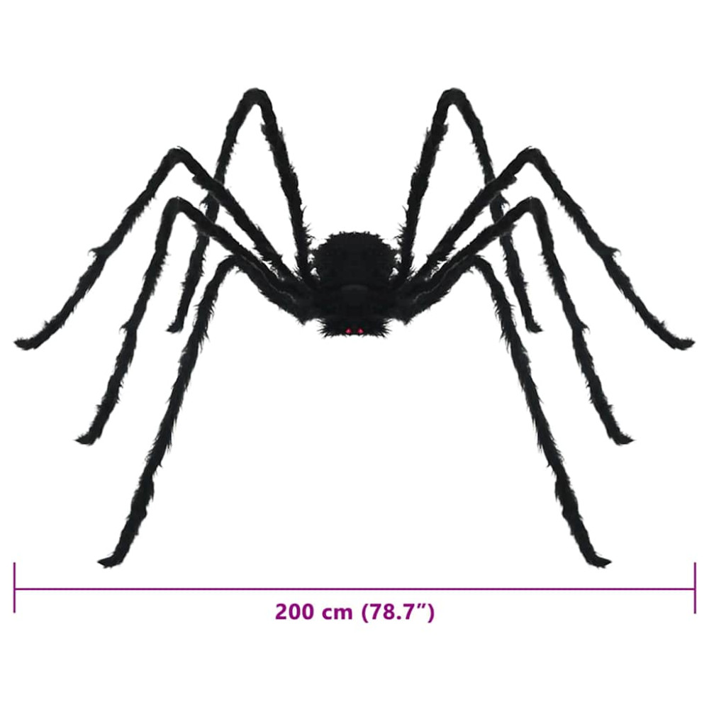 Produktbild för Halloween Spindel Dekoration 3 pcs Svart 200 cm