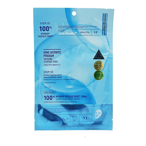 VT Cosmetics VT Cosmetics Hydrop Reedle Shot 100hL 2-Step Mask two-phase hydrating mask with microneedle serum 33g+1.5g
