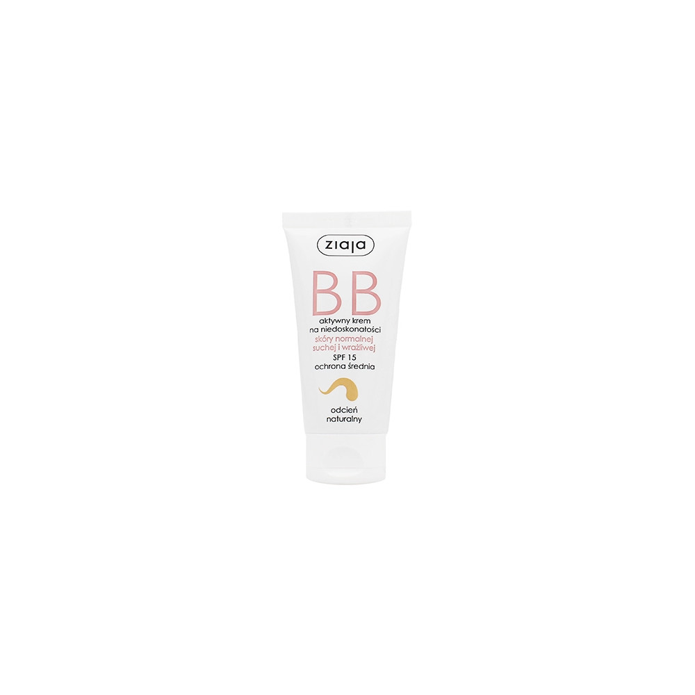 Produktbild för Ziaja BB Cream Normal, Dry & Sensitive Skin BB cream for normal and dry skin SPF 15 50 ml Natural