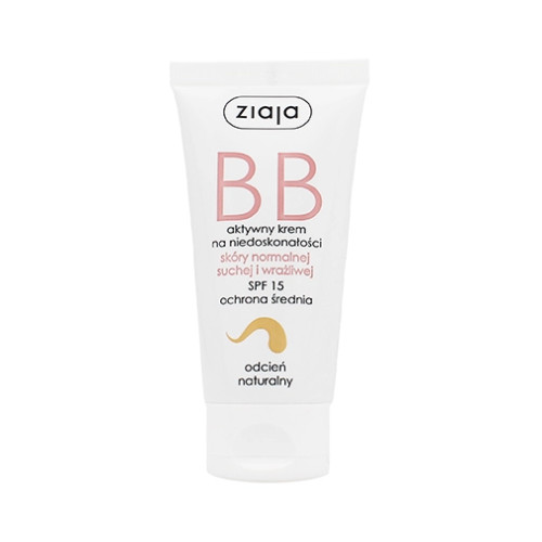 Ziaja Ziaja BB Cream Normal, Dry & Sensitive Skin BB cream for normal and dry skin SPF 15 50 ml Natural