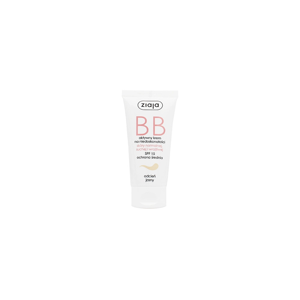 Produktbild för Ziaja BB Cream Normal, Dry & Sensitive Skin BB cream for normal and dry skin SPF 15 50 ml Light