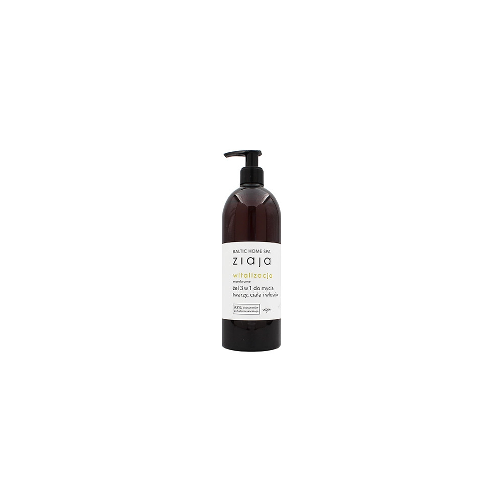 Produktbild för Ziaja Baltic Home Spa Vitality 3in1 Face Body & Hair Gel 500ml