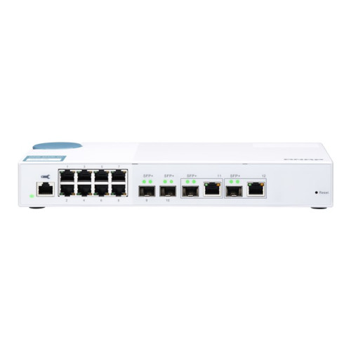 QNAP Systems, Inc QNAP QSW-M408-2C - switch - 12 portar - Administrerad