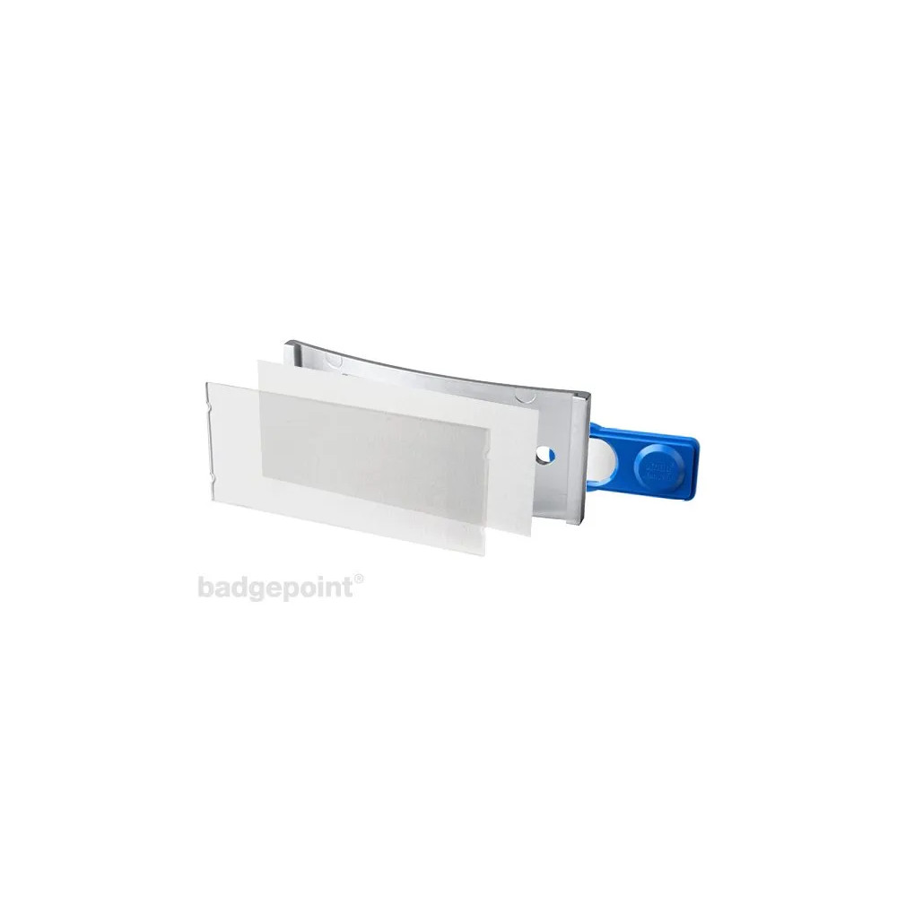 Produktbild för Navneskilt Badgepoint® 70x30 mm, Polar® Medarbejderskiltesæt...